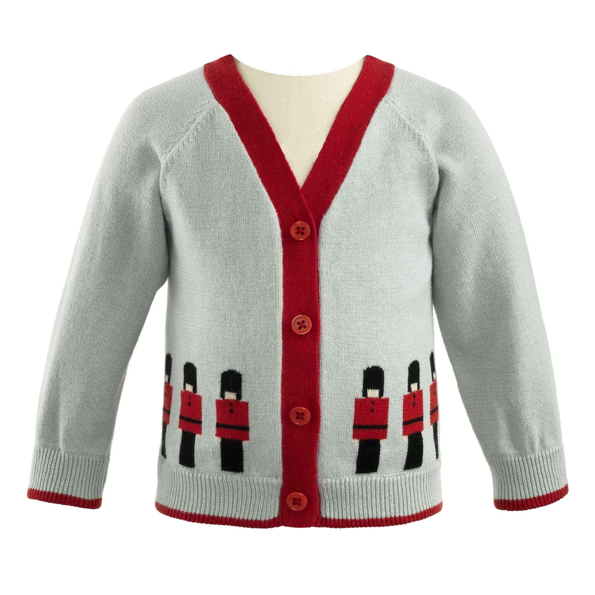 Soldier Intarsia Cardigan