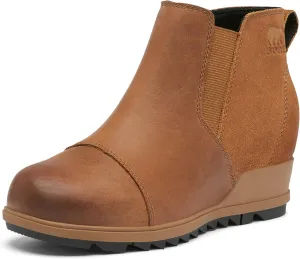 Sorel Women's Evie Pull-On Bootie  Waterproof Suede Leather  Wedge Ankle Booties