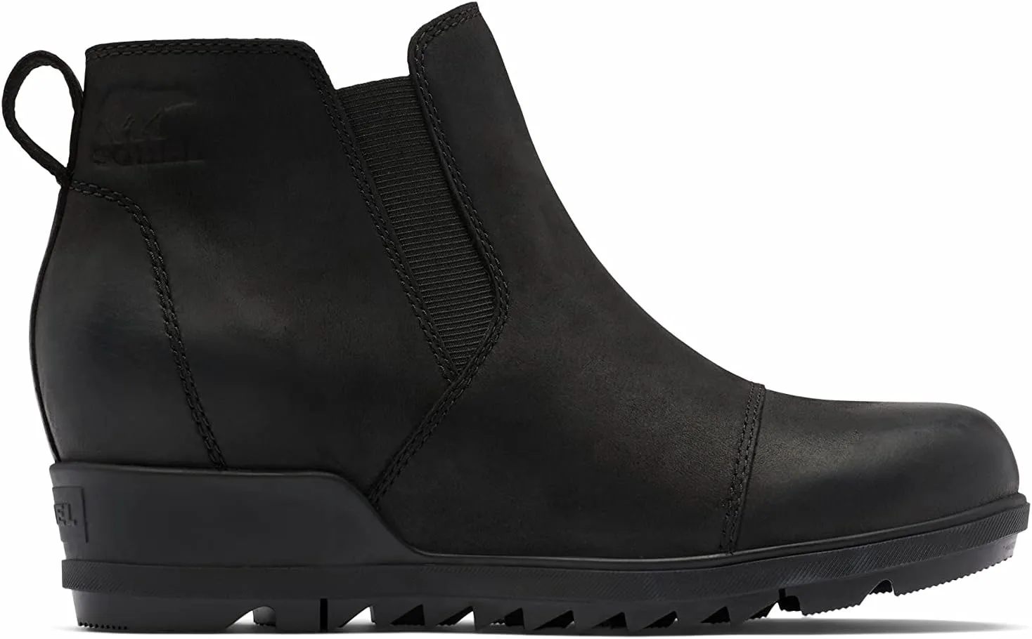 Sorel Women's Evie Pull-On Bootie  Waterproof Suede Leather  Wedge Ankle Booties