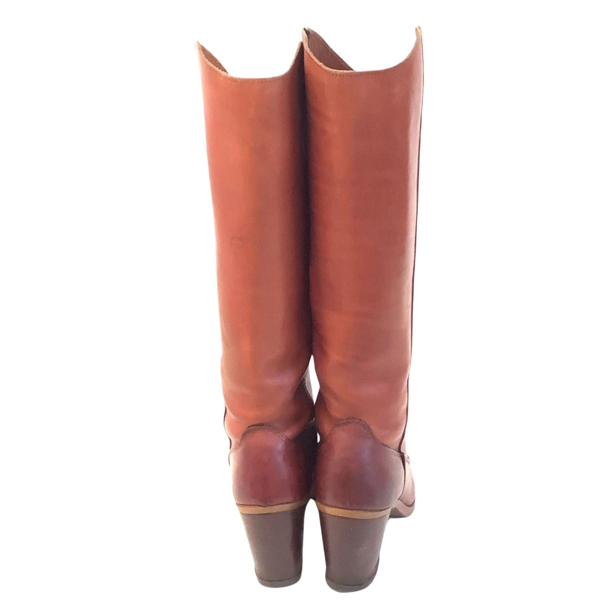 Tall Moc Toe 1970s Boots