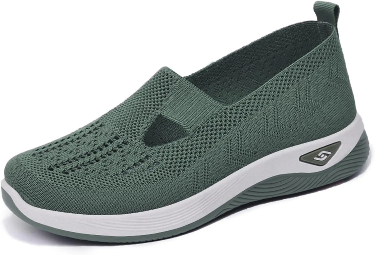 Thatrich Orthopedic Shoes for Women Breathable Soft Slip On Sneakers Comfort Mesh Up Stretch Sneaker Diabetic Walking Shoes