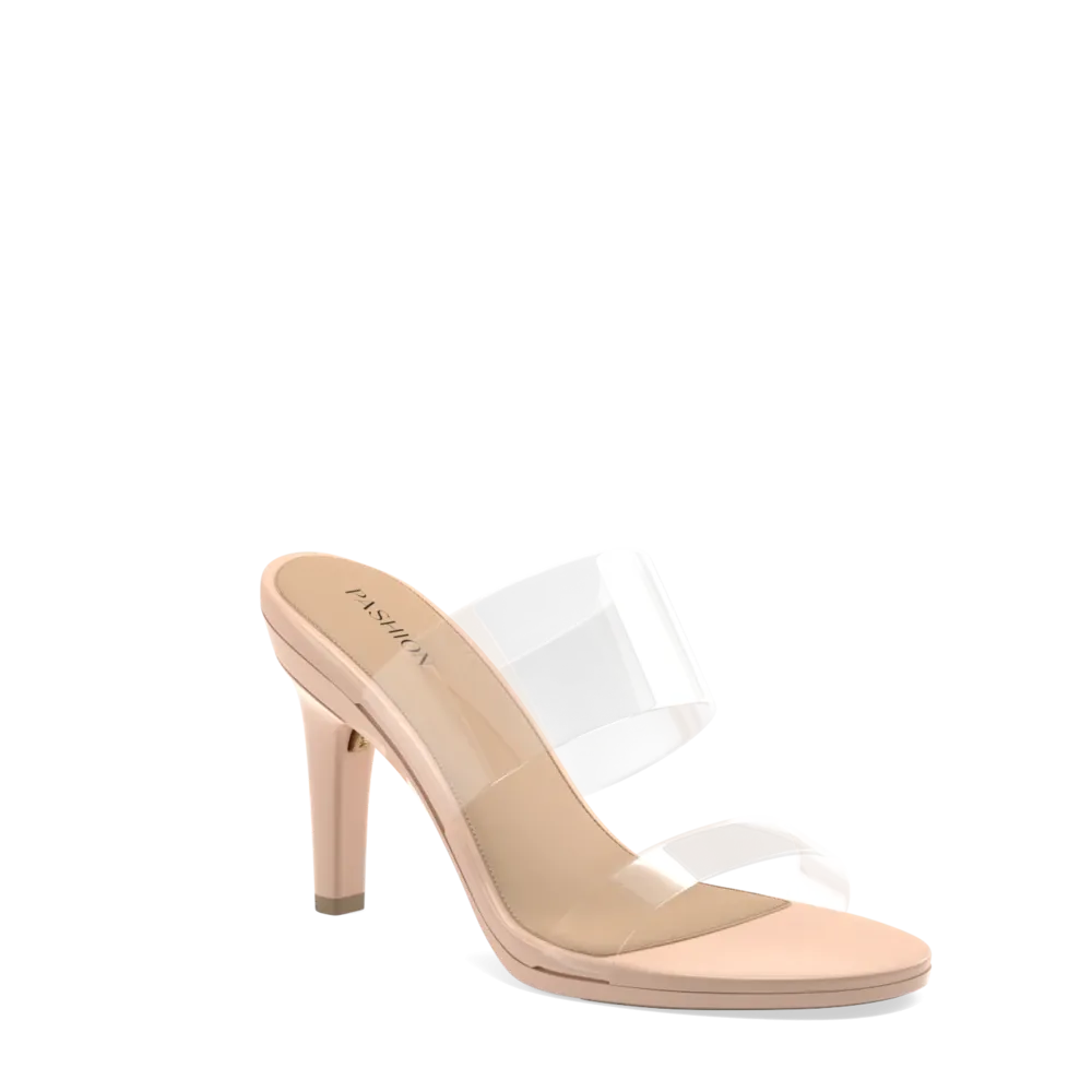 The Slide - Clear/Sand    Stiletto Heel Kit 4 Sand