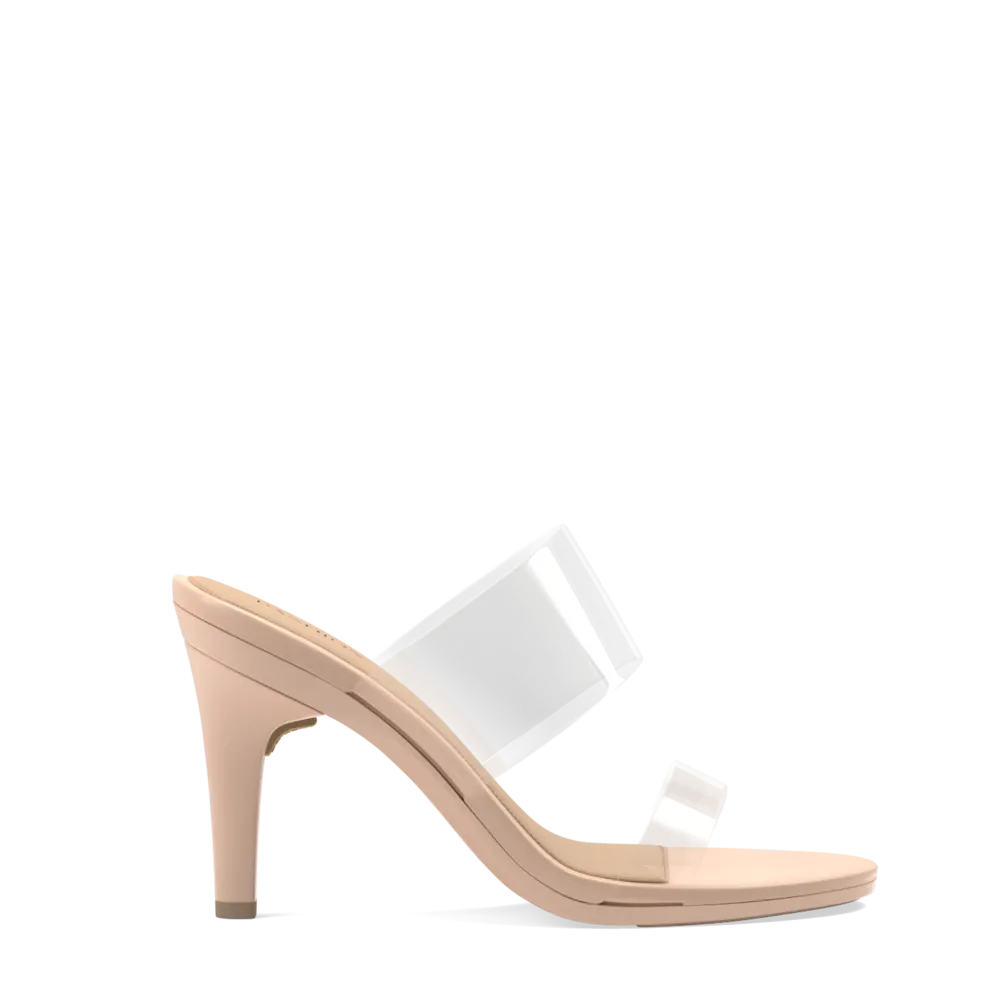 The Slide - Clear/Sand    Stiletto Heel Kit 4 Sand