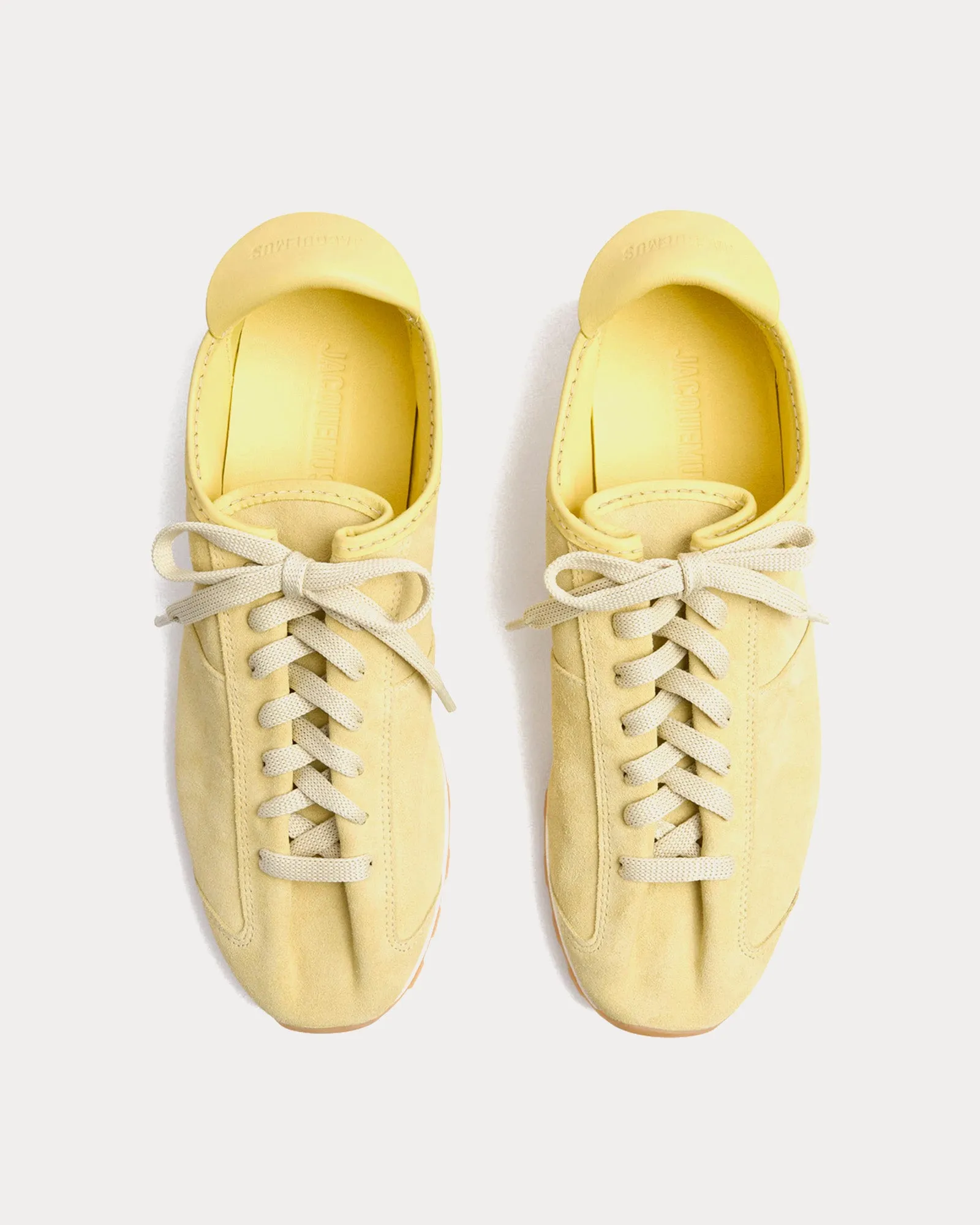 The Tennis Pale Yellow Low Top Sneakers