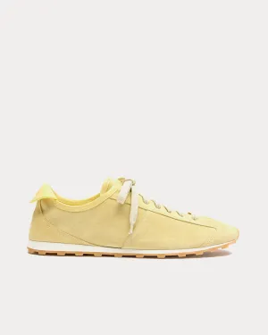 The Tennis Pale Yellow Low Top Sneakers