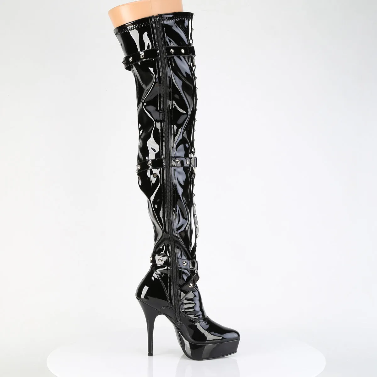 Thigh High Boot with Chains INDULGE-3026