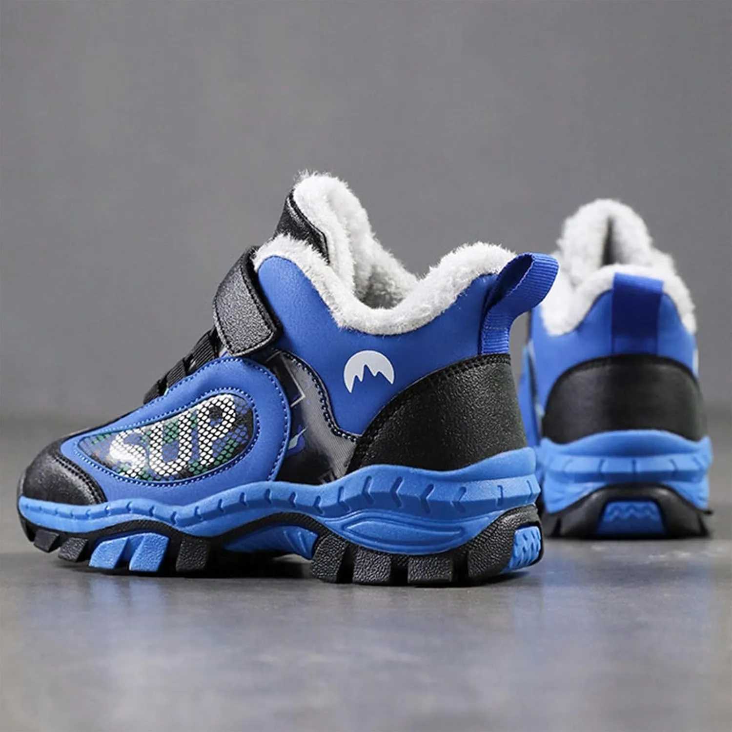 Toddler Hiking Boots Boys Girls Winter Snow Sneaker Non Slip Warm Sports Shoes for Outdoor Walking Climbing Running
