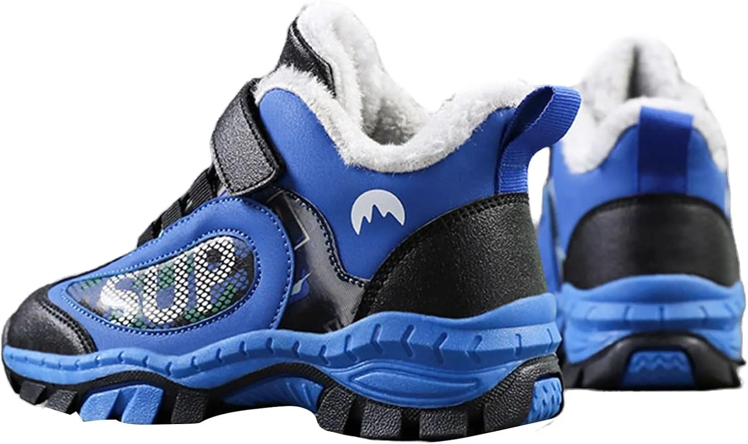 Toddler Hiking Boots Boys Girls Winter Snow Sneaker Non Slip Warm Sports Shoes for Outdoor Walking Climbing Running