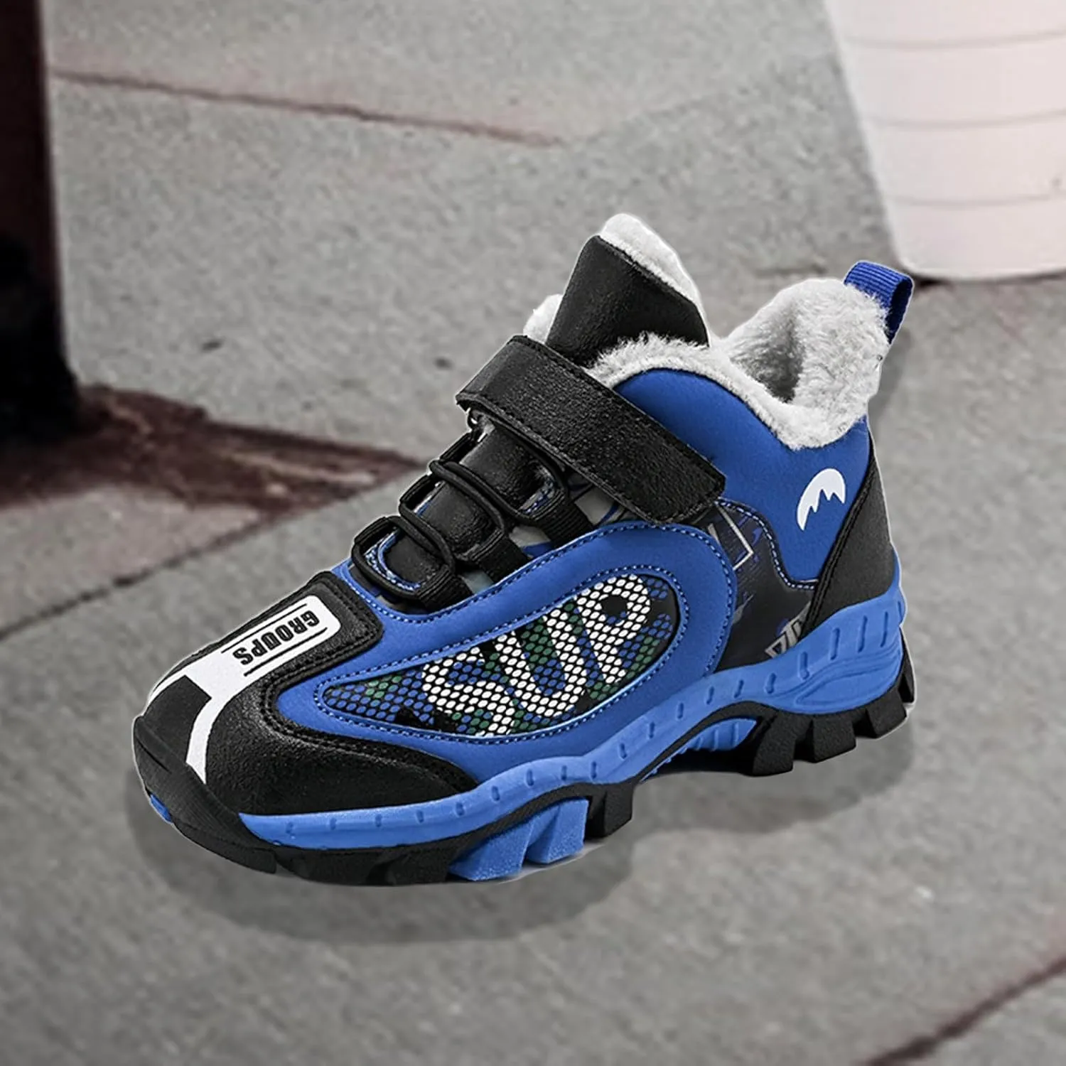 Toddler Hiking Boots Boys Girls Winter Snow Sneaker Non Slip Warm Sports Shoes for Outdoor Walking Climbing Running