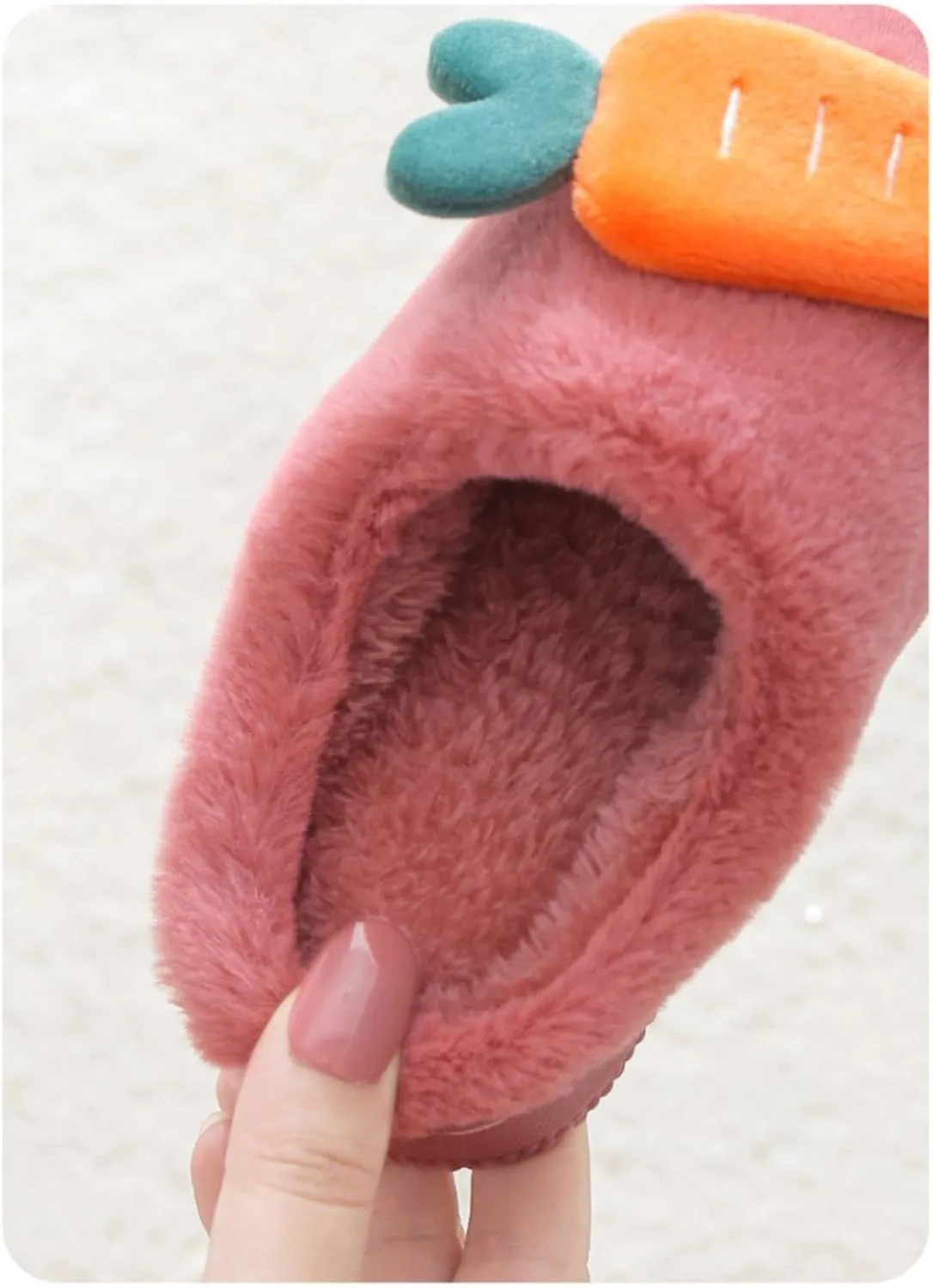 Toddler House Slippers Winter Boys Girls Warm Fuzzy Slippers Kids Non-Slip Indoor Outdoor Household Shoes