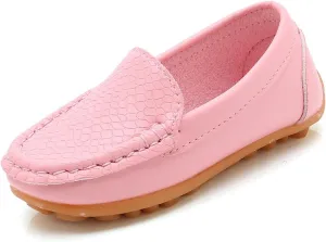 Toddler Little Kid Boys Girls Soft Slip On Loafers Dress Flat Shoes Boat Shoes Casual Shoes Slip on Toddler Shoes
