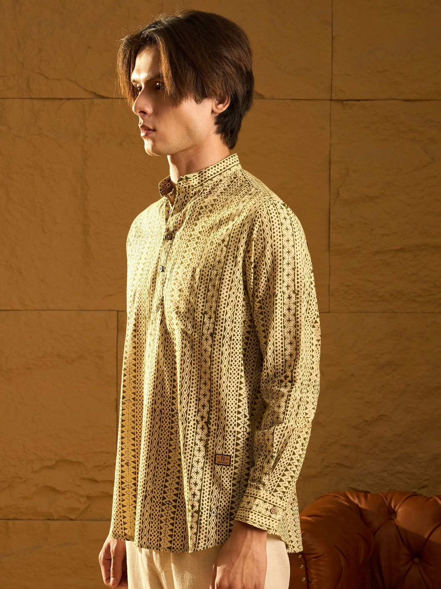 Traditional Printed Short Casual Kurta