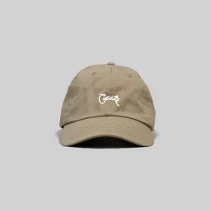 Unisex Scripted Cap-Tan/Wht