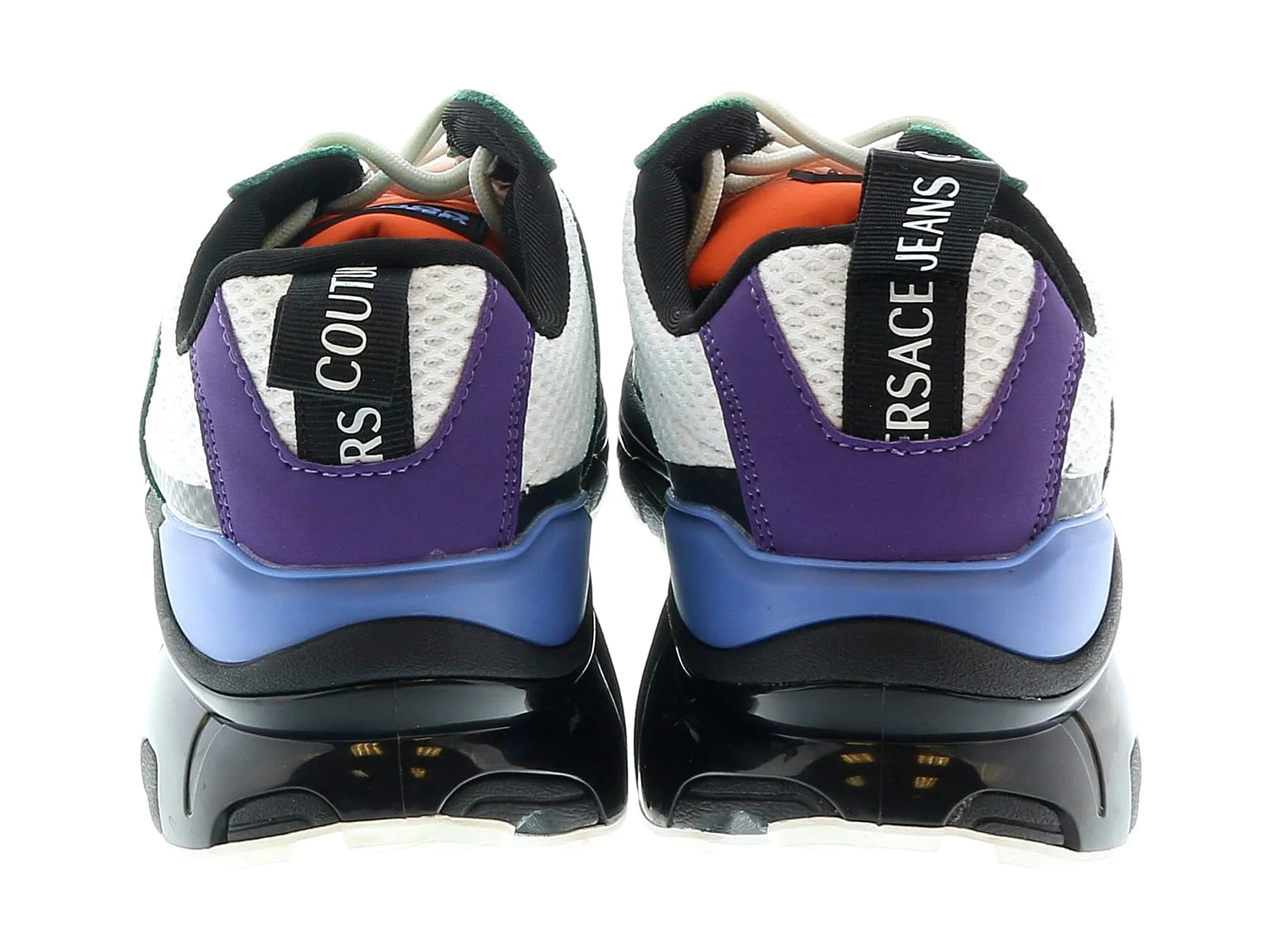 Versace Jeans Couture White/Multi V- Logo Fashion Sneakers-
