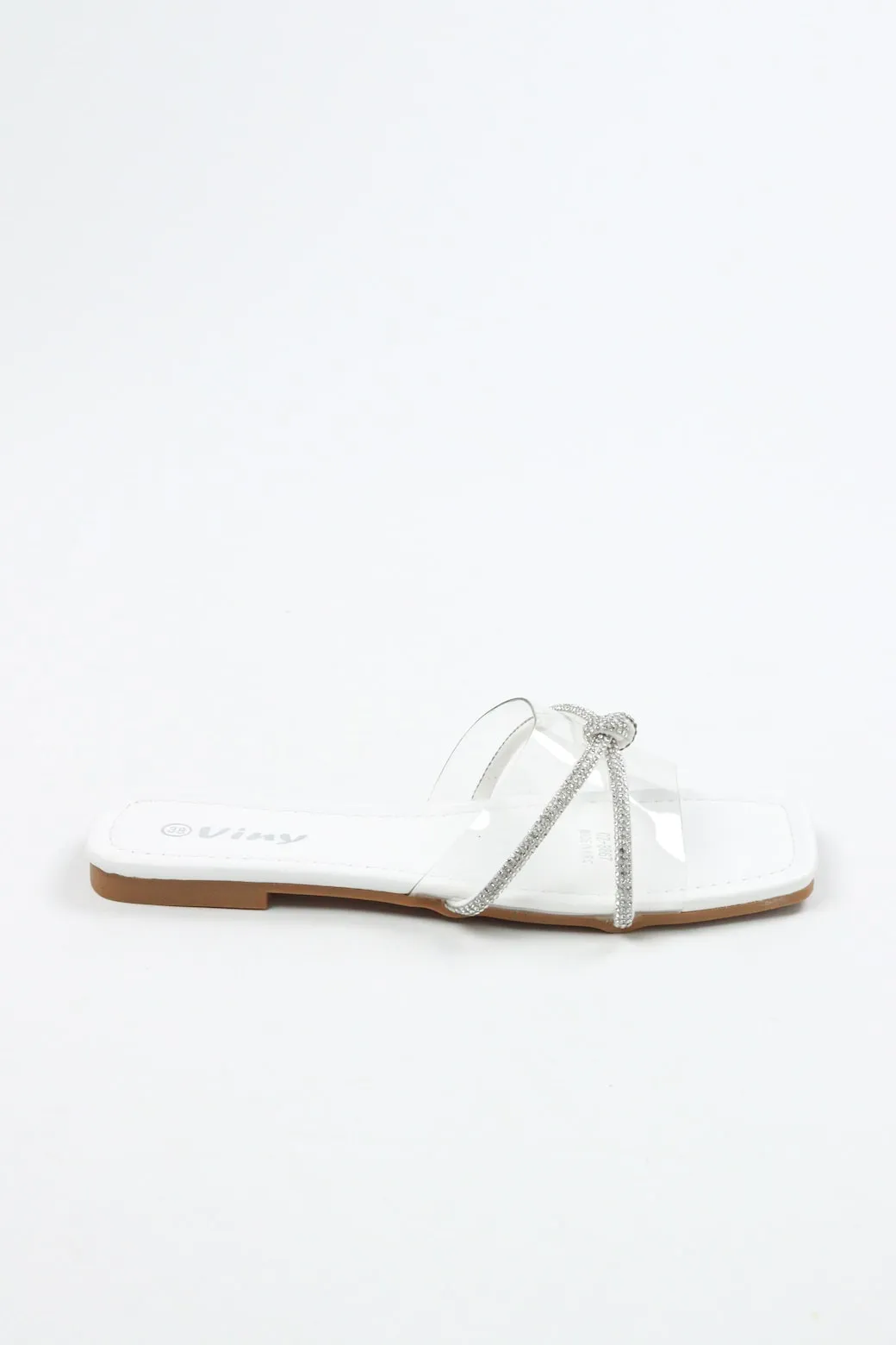 Viny - Women's Transparent Sparkle Flats
