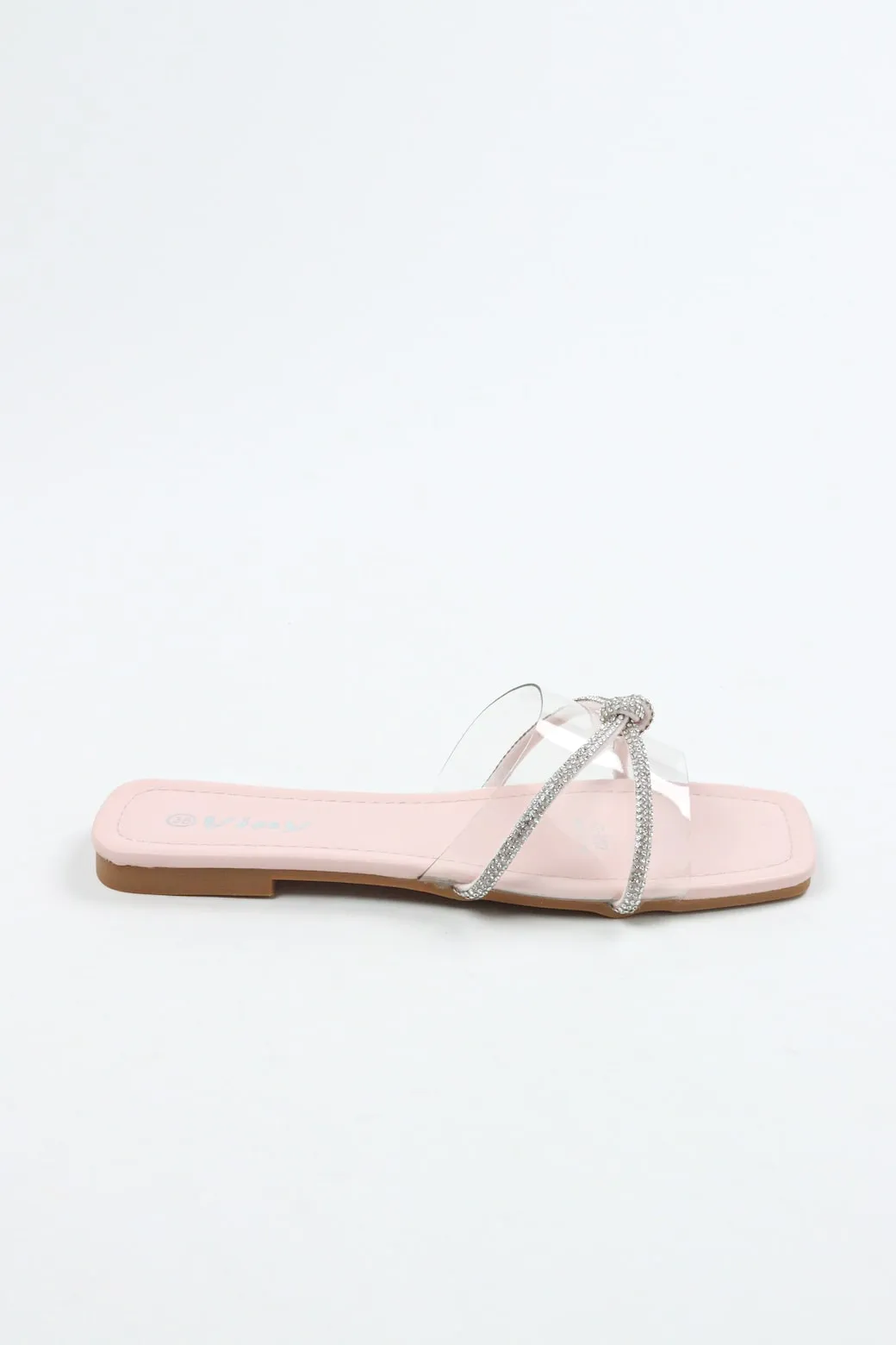 Viny - Women's Transparent Sparkle Flats