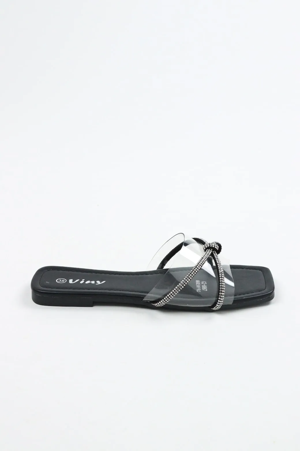Viny - Women's Transparent Sparkle Flats