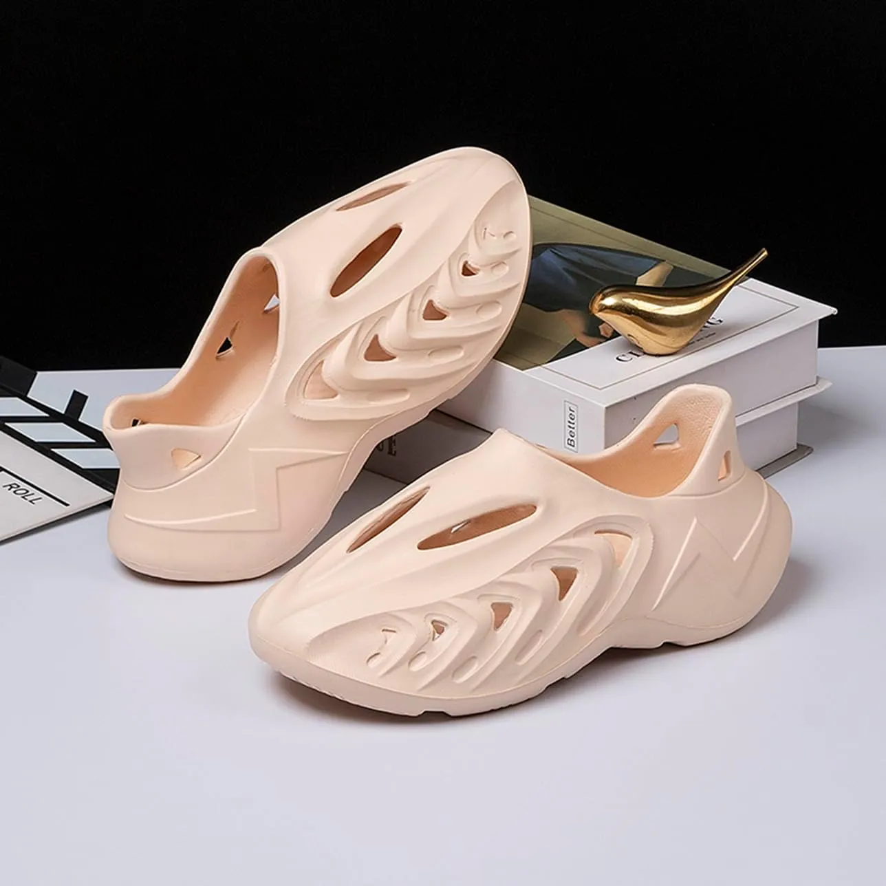 vioxthak Foam Runners for kids Girls Boys Cloud Slides Sandals Casual Sneakers Running Shoes Pillow Kid's Beach shoes Big Kids Lightweight Non-Slip Classic Little Kids Indoor Outdoor