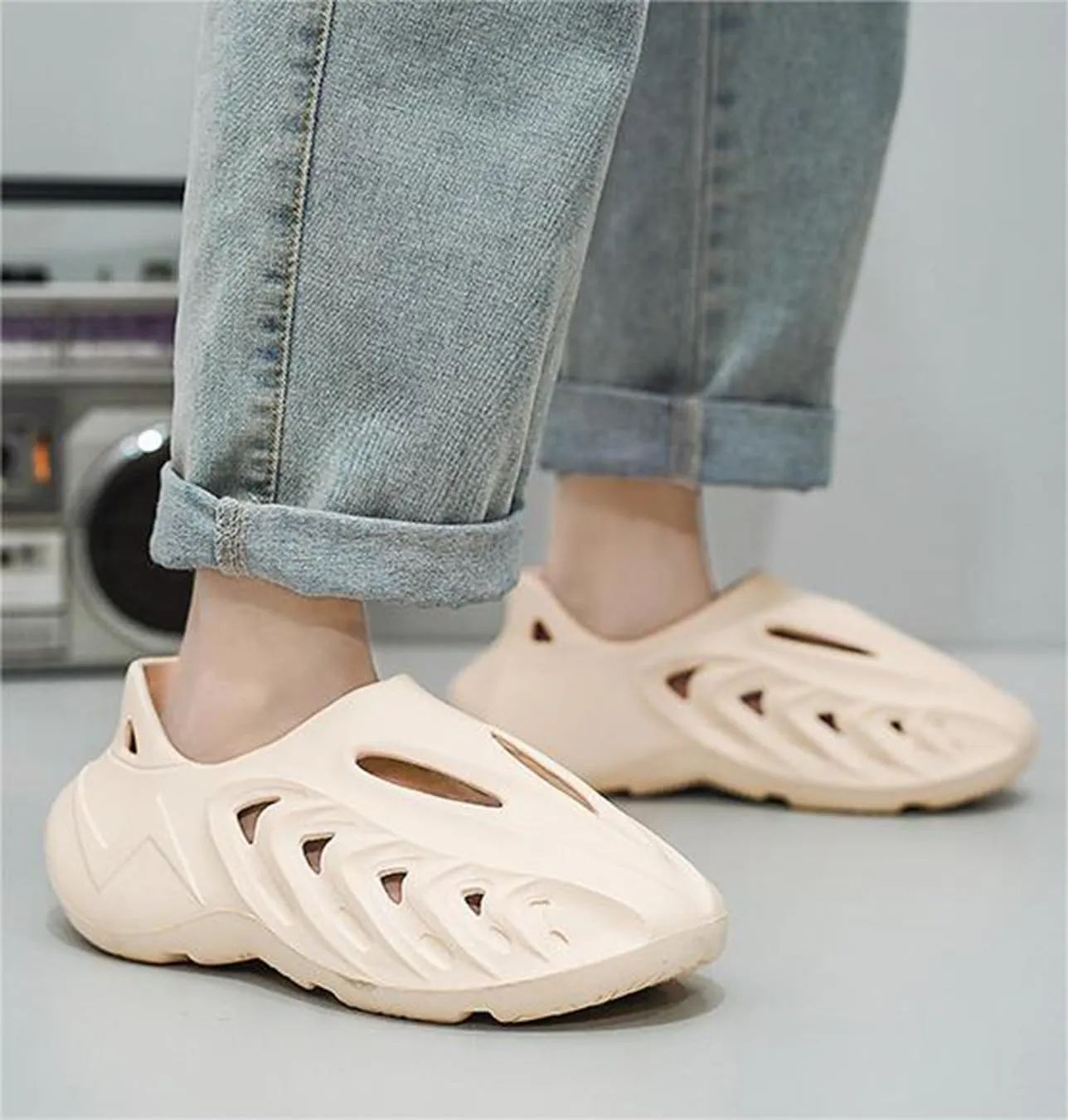 vioxthak Foam Runners for kids Girls Boys Cloud Slides Sandals Casual Sneakers Running Shoes Pillow Kid's Beach shoes Big Kids Lightweight Non-Slip Classic Little Kids Indoor Outdoor