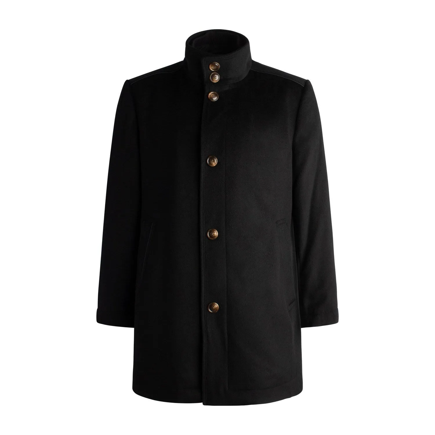 Viyella 6 Button Wool Cashmere Blend Coat with Zip out Wind Blocker