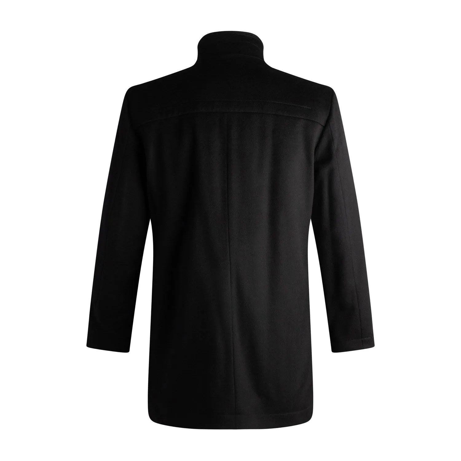Viyella 6 Button Wool Cashmere Blend Coat with Zip out Wind Blocker