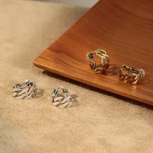 Wide Chain C Shaped Clip Ons