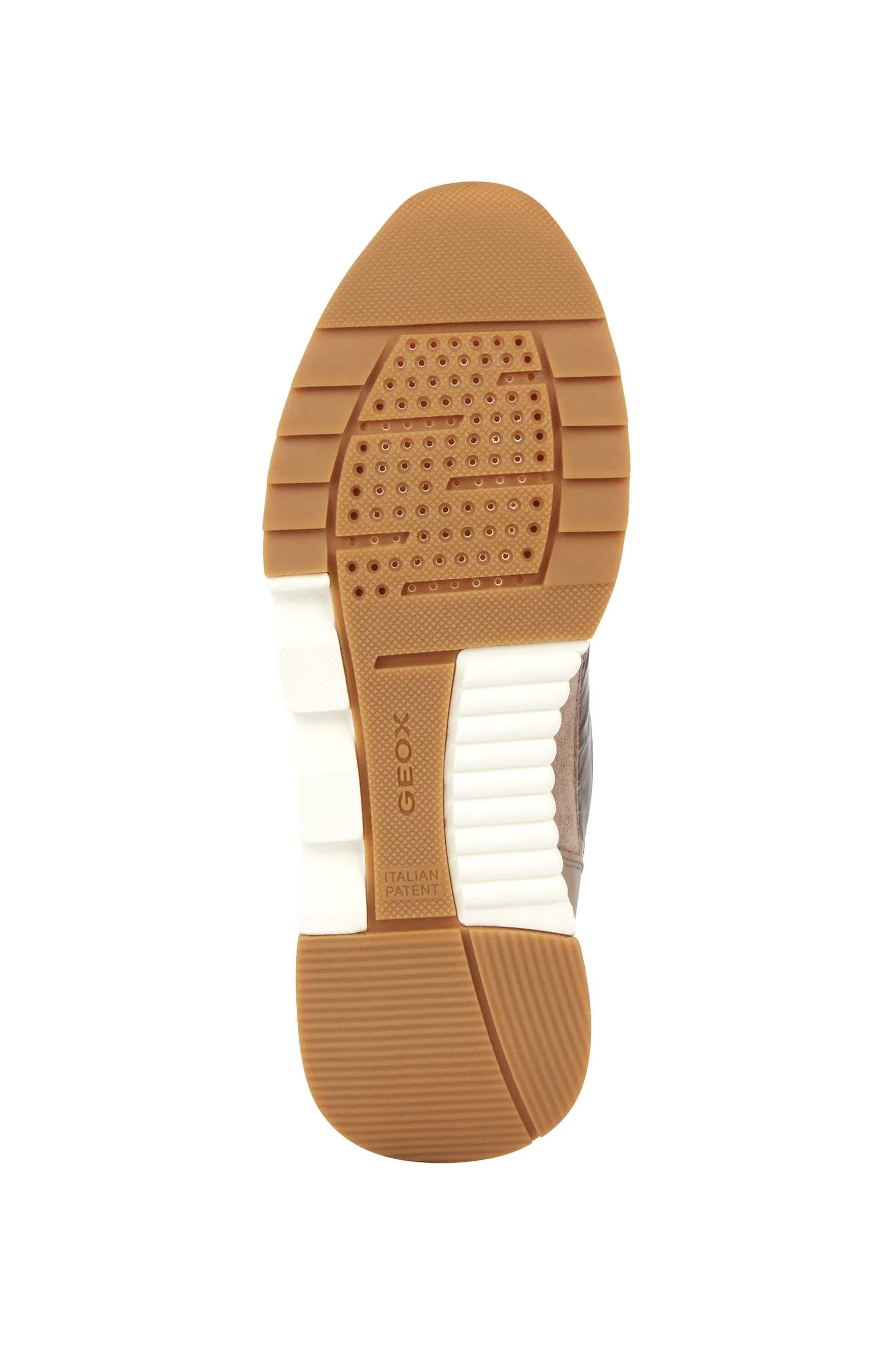 Womens Falena ABX Nappa & Suede Trainers - Dark Taupe