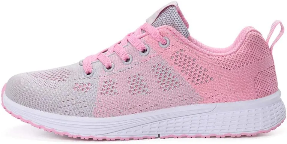 Womens Lace Up Running Shoes Non Slip Walking Shoes Mens Casual Shoes Mesh Ladies Casual Shoes Walking Sneakers Steel Toe Tennis Shoe Trainers Shoe