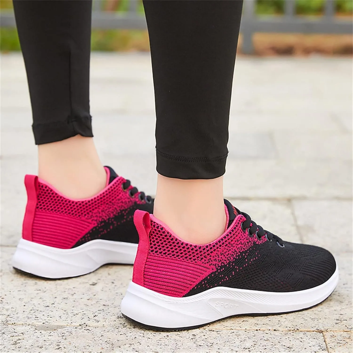 Womens Lace Up Walking Shoes Memory Foam Lightweight Comfort Running Shoes for Men Walking Men's Shoes Casual Brown Sneakers Black Tennis Shoe Cross Trainer Shoe