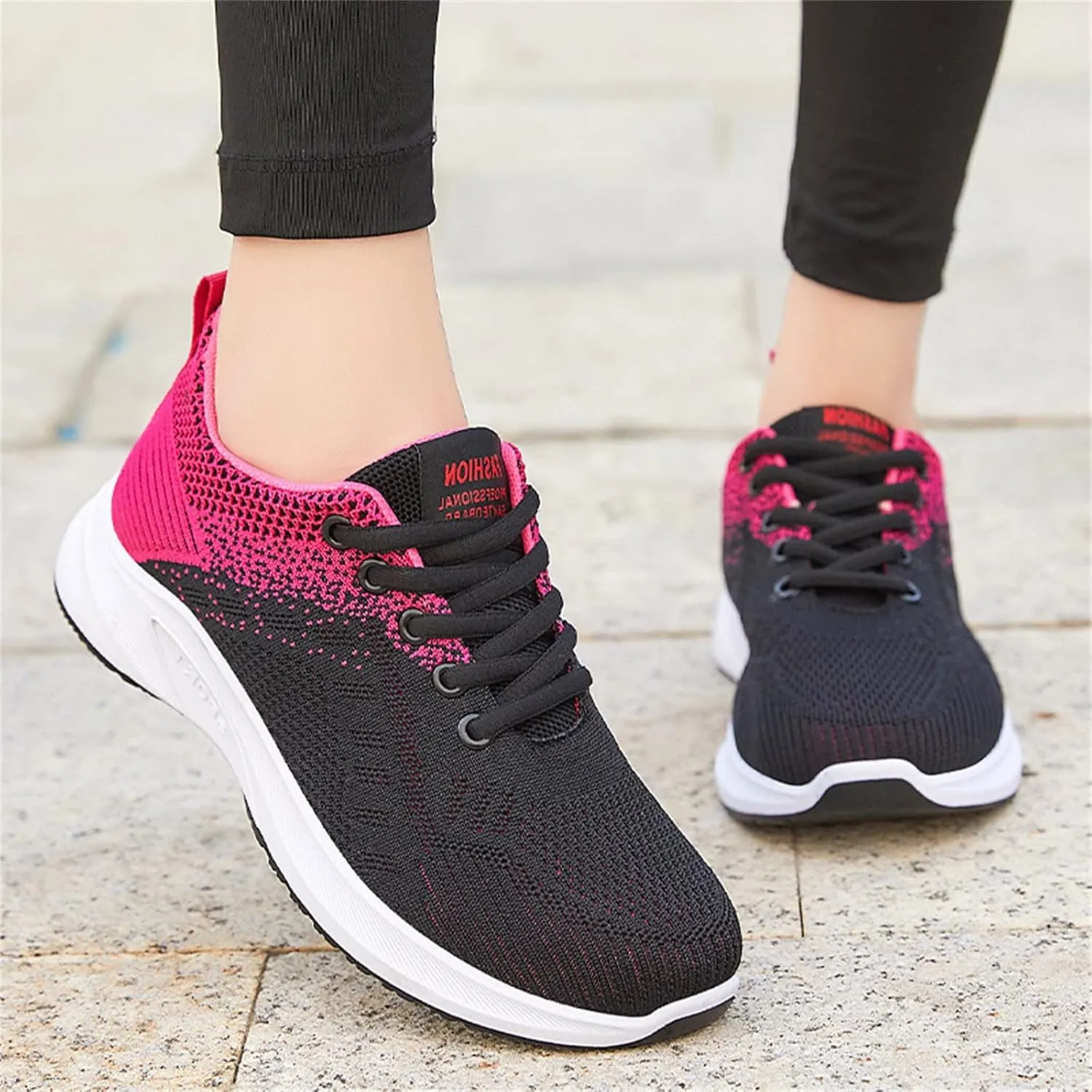 Womens Lace Up Walking Shoes Memory Foam Lightweight Comfort Running Shoes for Men Walking Men's Shoes Casual Brown Sneakers Black Tennis Shoe Cross Trainer Shoe