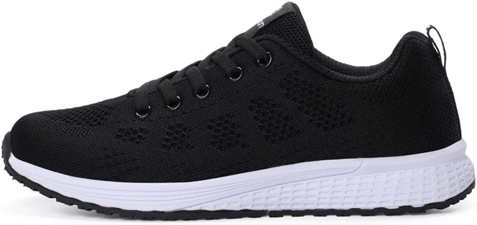 Women's Running Walking Tennis Shoes Comfortable Lace Up Running Shoes for Women Mesh Casual Tennis Shoes Chunky Sneakers Slip On Tennis Shoe Cross Trainer Shoe