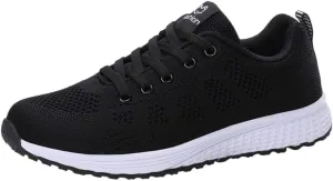 Women's Running Walking Tennis Shoes Comfortable Lace Up Running Shoes for Women Mesh Casual Tennis Shoes Chunky Sneakers Slip On Tennis Shoe Cross Trainer Shoe