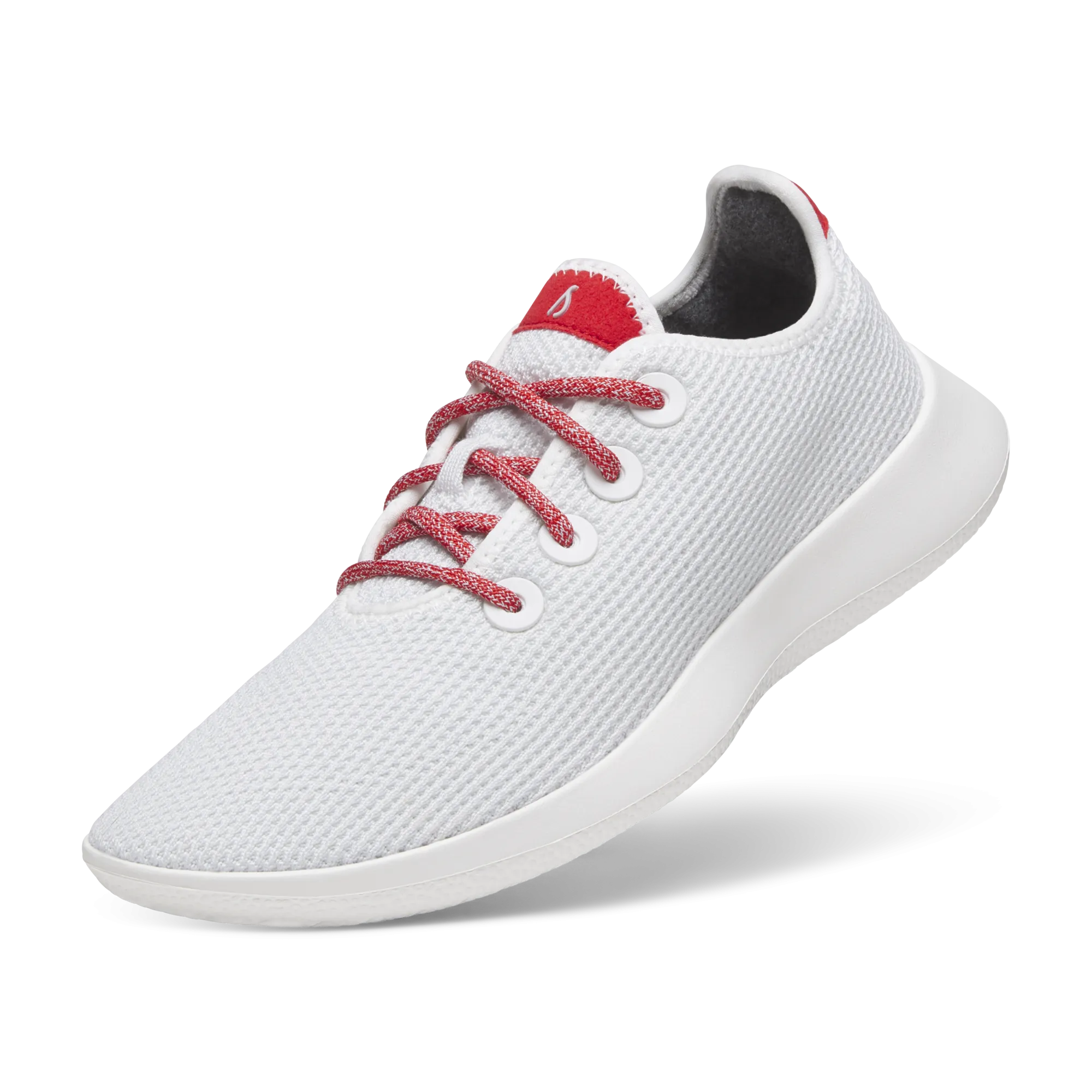 Women's Tree Runners - Blizzard/Bold Red (Blizzard Sole)