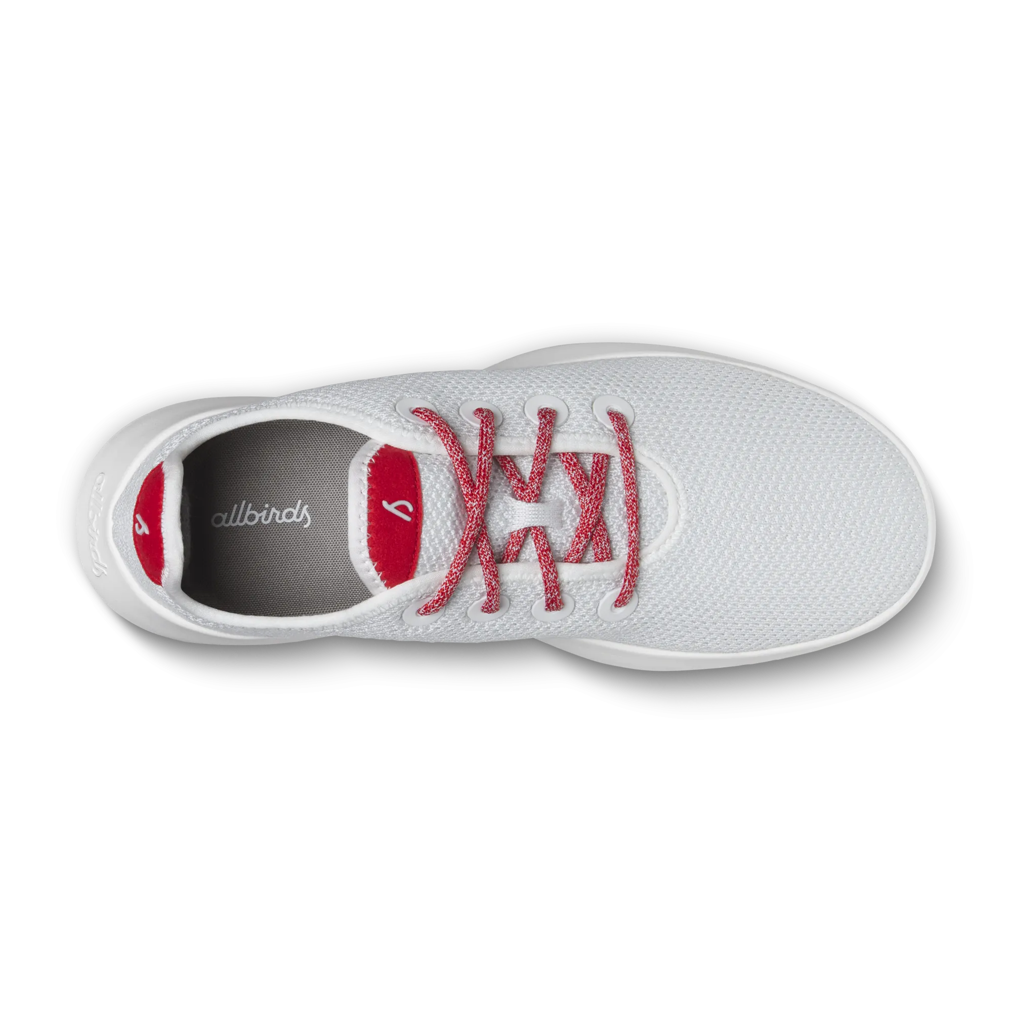 Women's Tree Runners - Blizzard/Bold Red (Blizzard Sole)