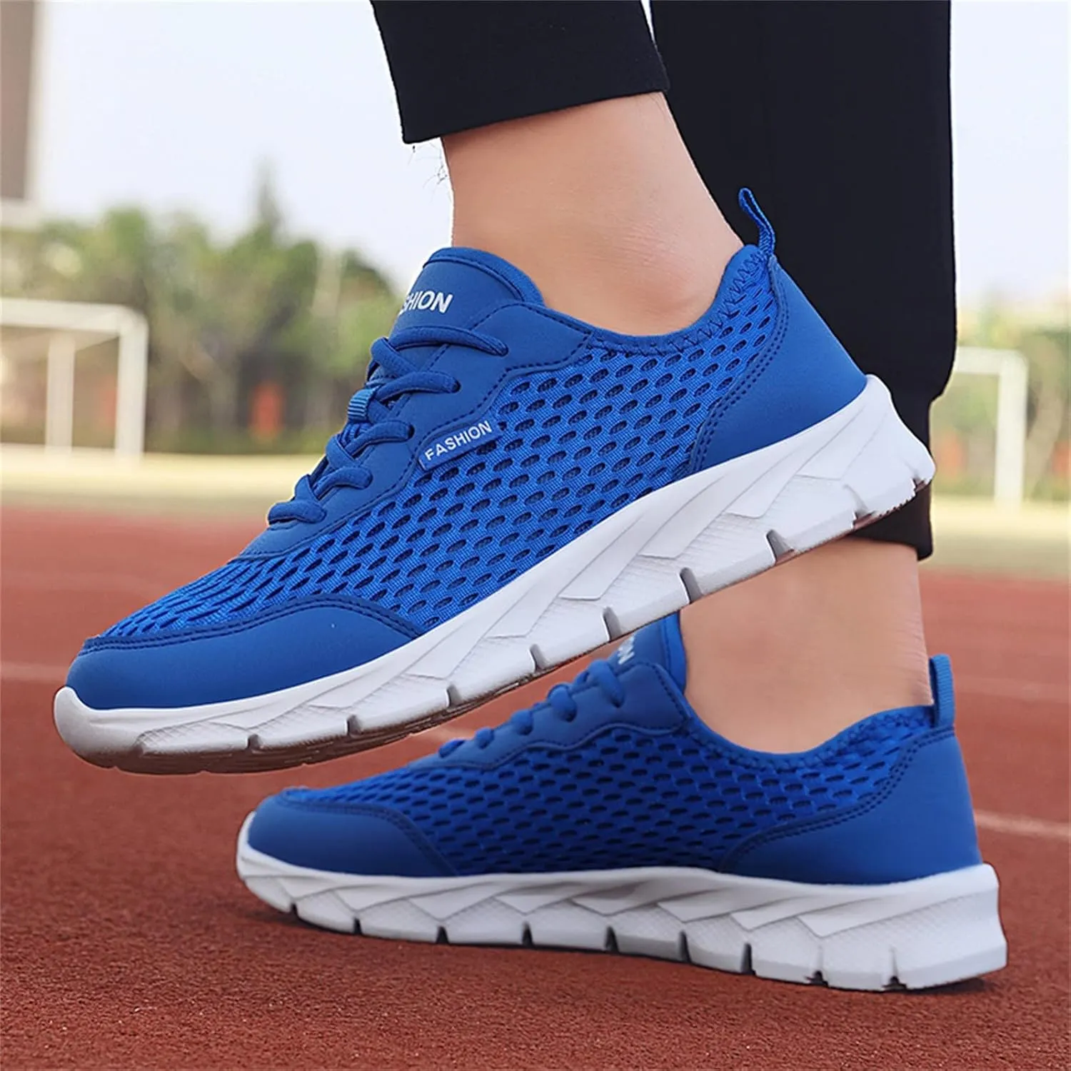 Womens Walking Shoes Lace Up Lightweight Memory Foam Cheer Slip On Shoes Women Workout Casual Work Shoes Women's Fashion Sneakers Steel Toe Tennis Shoe Cross Trainer Shoe