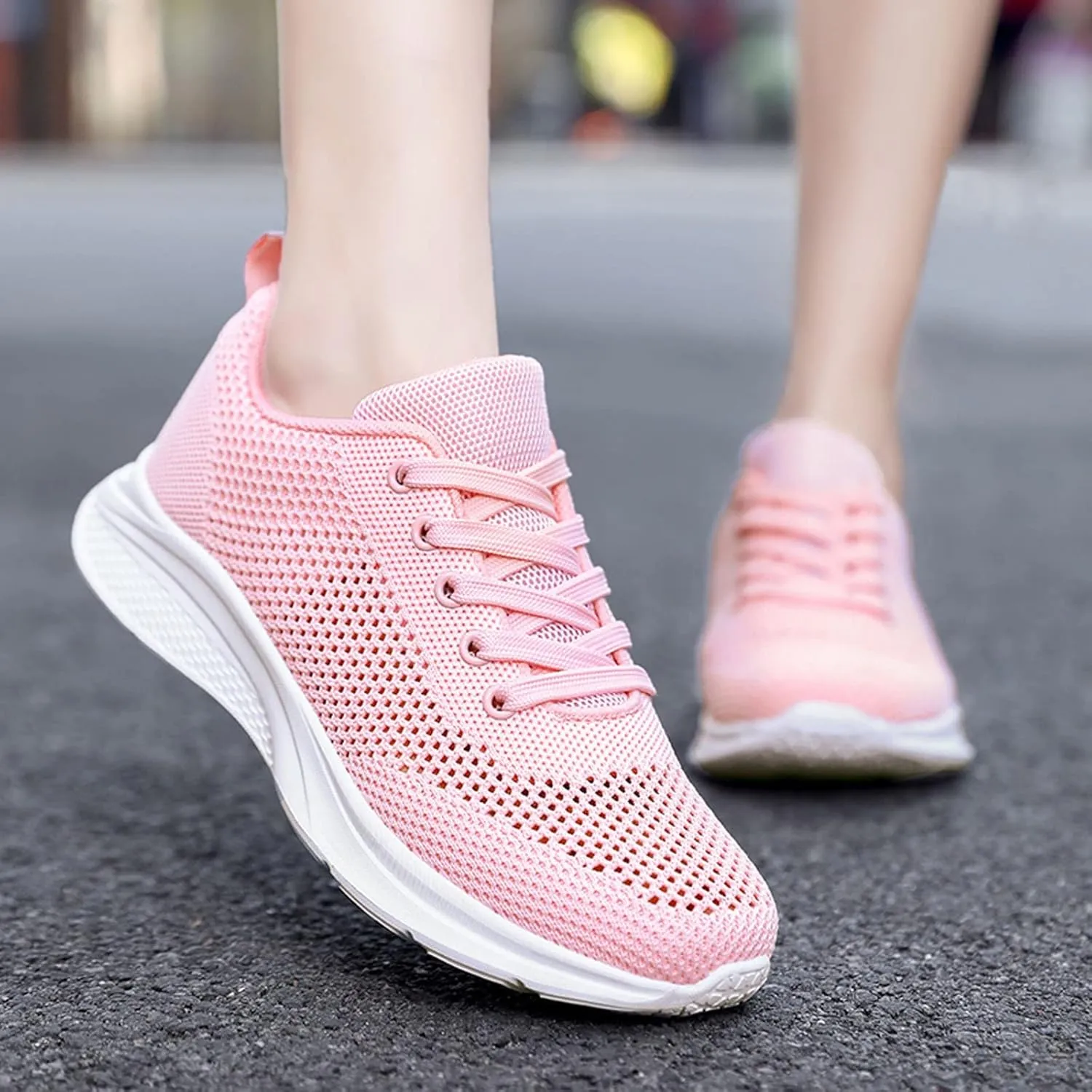 Women's Walking Shoes Lightweight Tennis Fashion Sneakers Lace Up Tennis Shoes Men Jogging Woman Shoes Casual Men Shoes Sneakers Black Tennis Shoe Trainers Shoe